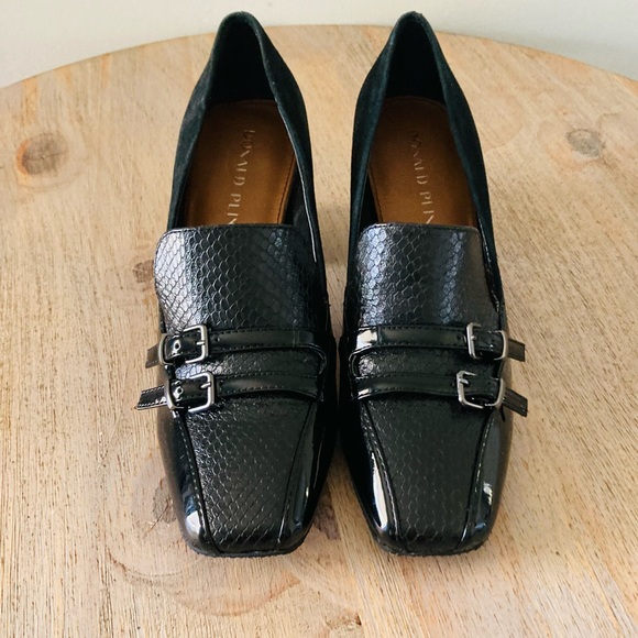 Donald j. Pliner Camden Black Dress block pump Heels size 6 - Picture 2 of 12